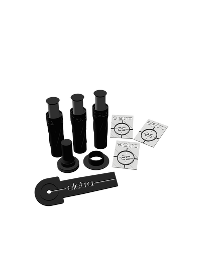 Adjustable hidden hangers set with two lengths