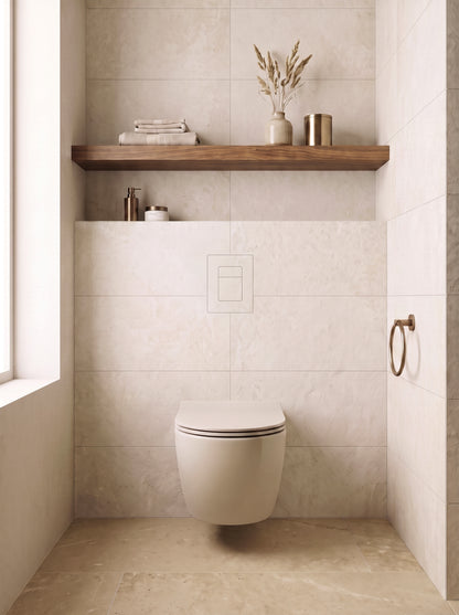 Hidden toilet flush button frame - Compatible with GROHE